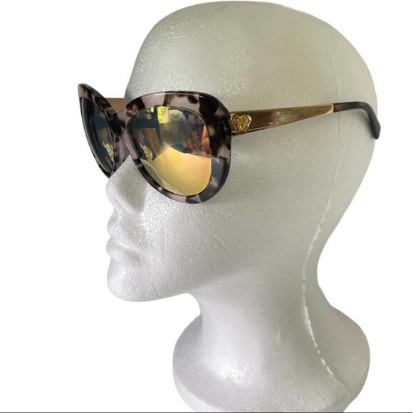 Versace Pink Havana Cat Eye Sunglasses